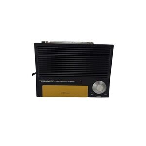 Realistic Weatheradio Alert III 12-154 Vintage Weather Radio Black Tan Retro